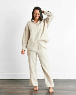Oatmeal Long Sleepwear Set -Bed Linings Sales Store oat 03 d0bff0cf 0ed0 4f84 9f4c ed6f12ae138c
