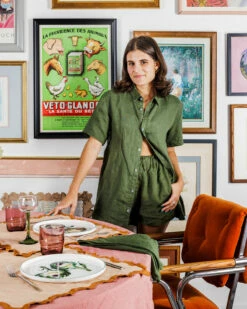 Olive Short Sleepwear Set 5 Olive Short Sleepwear Set -Bed Linings Sales Store olive short 2