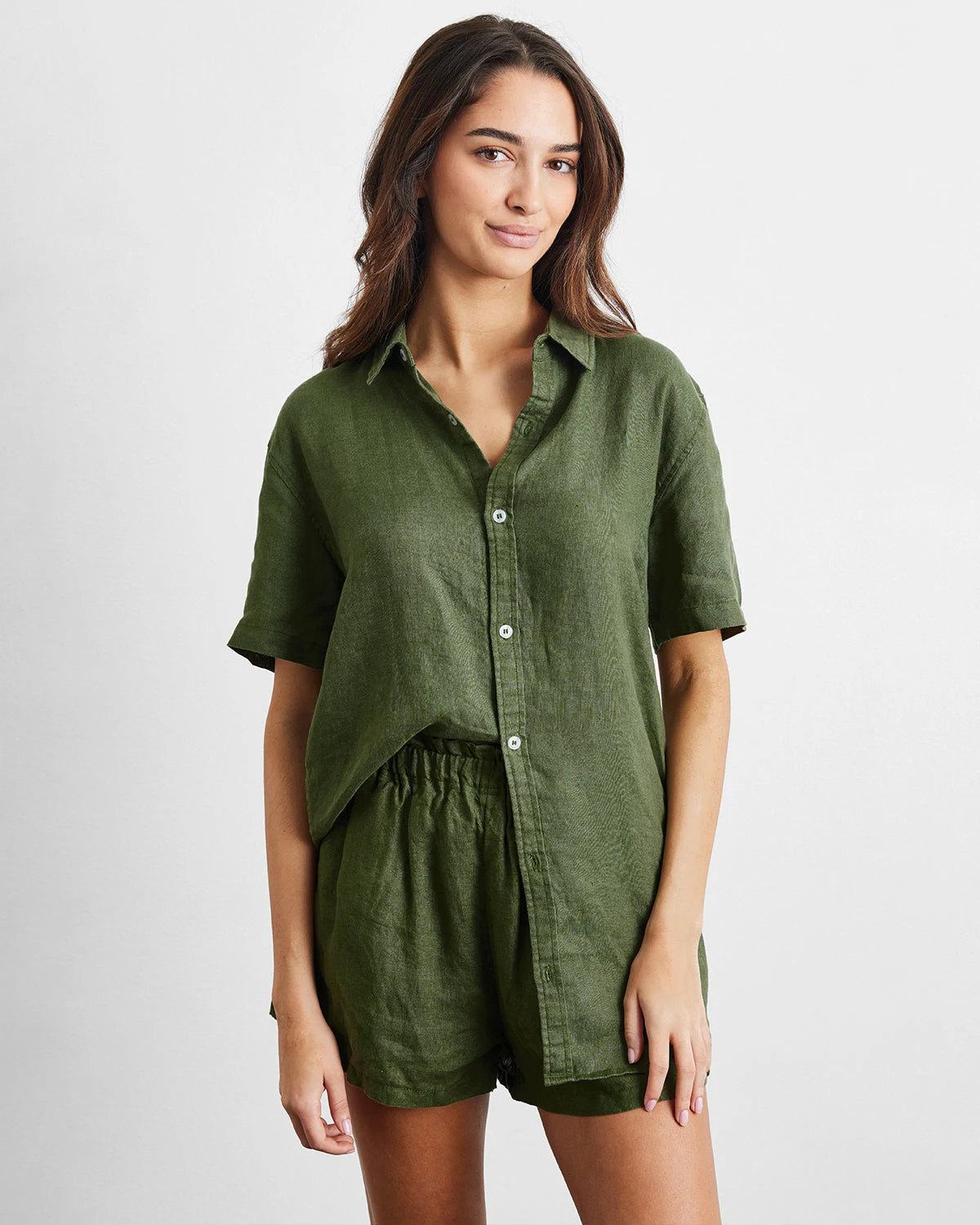 Olive Short Sleepwear Set 1 Olive Short Sleepwear Set