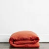 Paprika 100% French Flax Linen Duvet Cover
