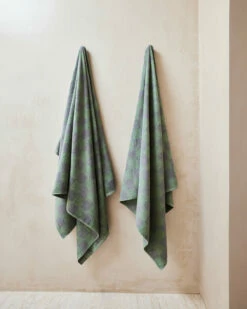 Pistachio & Mineral Check 100% French Flax Linen Terry Bath Towel 5 Pistachio & Mineral Check 100% French Flax Linen Terry Bath Towel -Bed Linings Sales Store pistachio mineral 1 7e2f0c7c 929c 4bef 8242 992e8eff4b9a