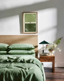 Pistachio 100% French Flax Linen Sheet Set -Bed Linings Sales Store pistachio 3b3b567d 143d 4dca 805a d252cdf600fa