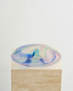 Upstate Handblown Platter In Kokomo