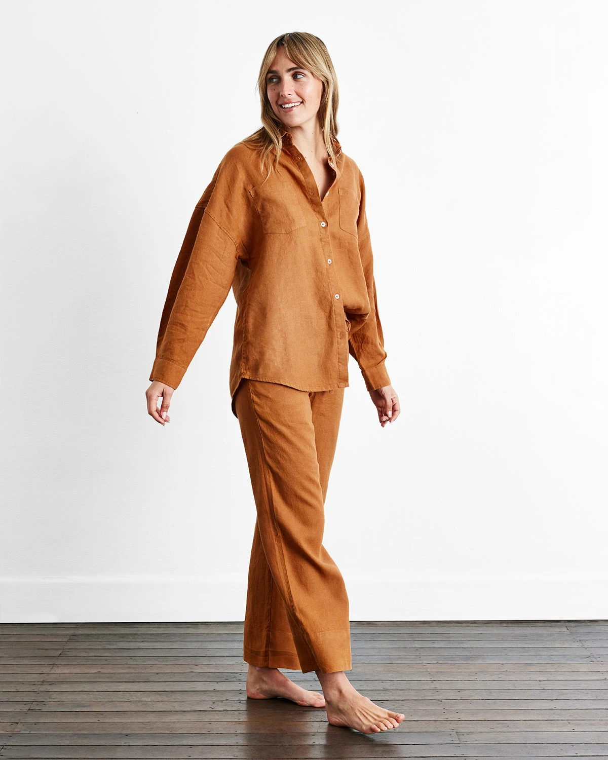 Rust Long Sleepwear Set 3 Rust Long Sleepwear Set - Image 3