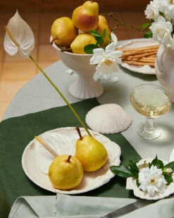 Sage 100% French Flax Linen Tablecloth -Bed Linings Sales Store sage1