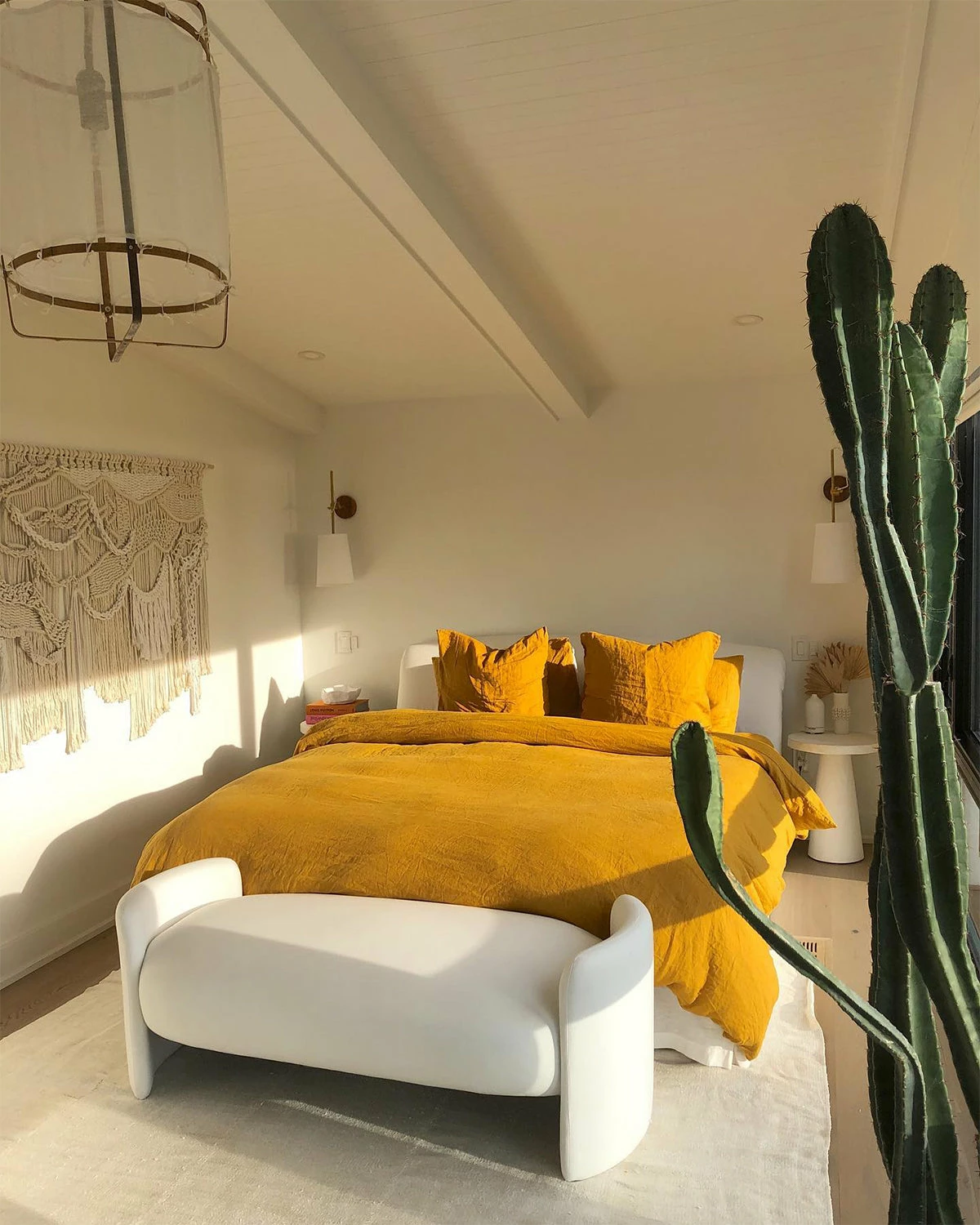 Turmeric 100% French Flax Linen European Pillowcases (Set Of Two) 4 Turmeric 100% French Flax Linen European Pillowcases (Set Of Two) - Image 4