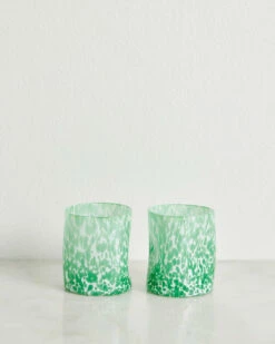 Bitossi Home Tumbler In Turquoise (Set Of Two)