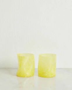 Bitossi Home Tumbler In Yellow (Set Of Two)